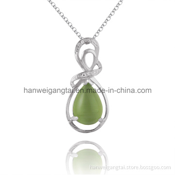 Fashion Gemstone 100% 925 Silver Pendant